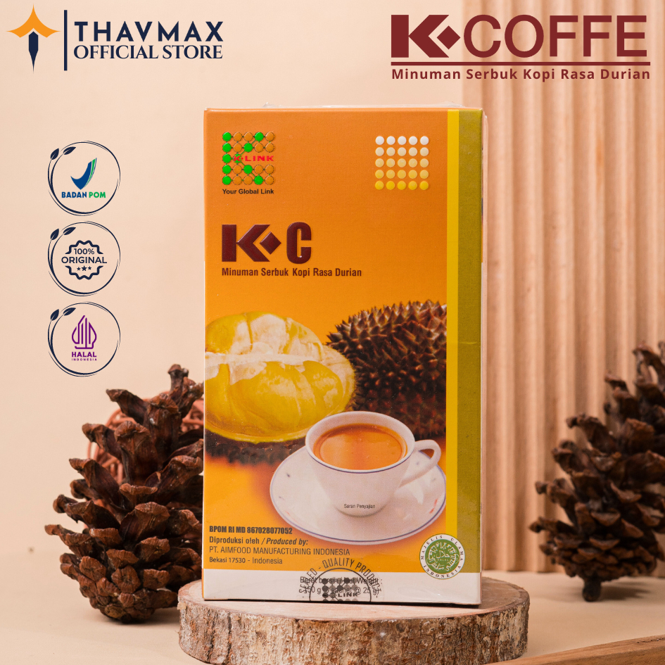 

K - Coffee Durian | Kopi Durian K Link | K - C Minuman Serbuk Kopi Rasa Durian