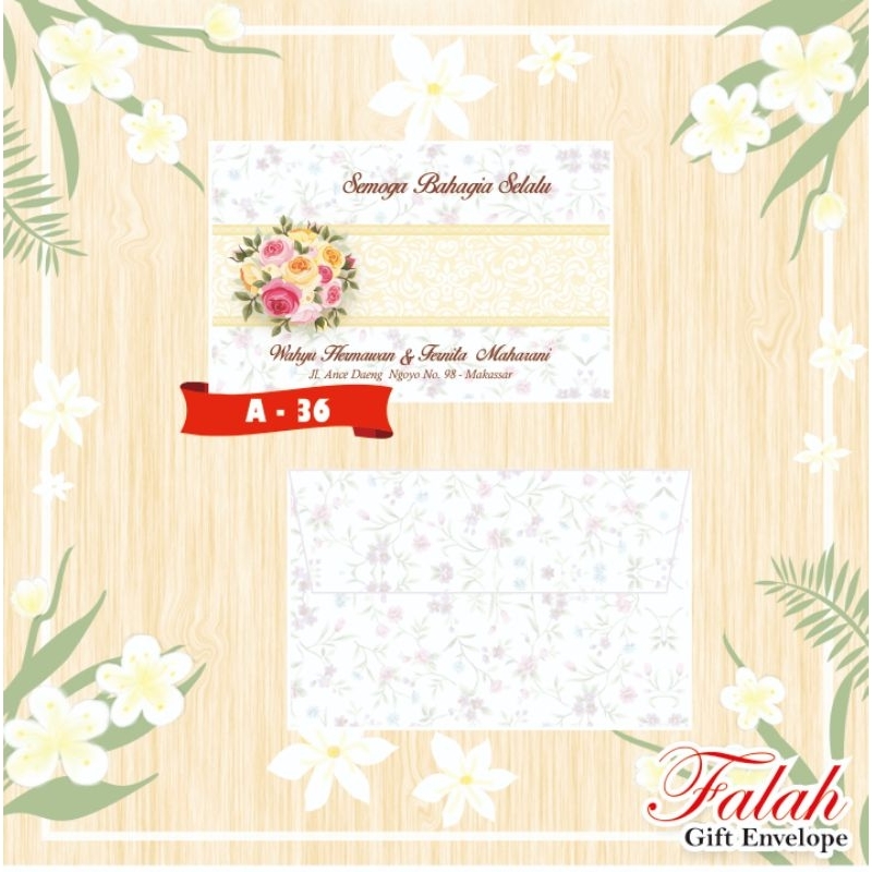 

Amplop Kondangan Falah kode A-36 Amplop Motif Murah tanpa cetak Nama