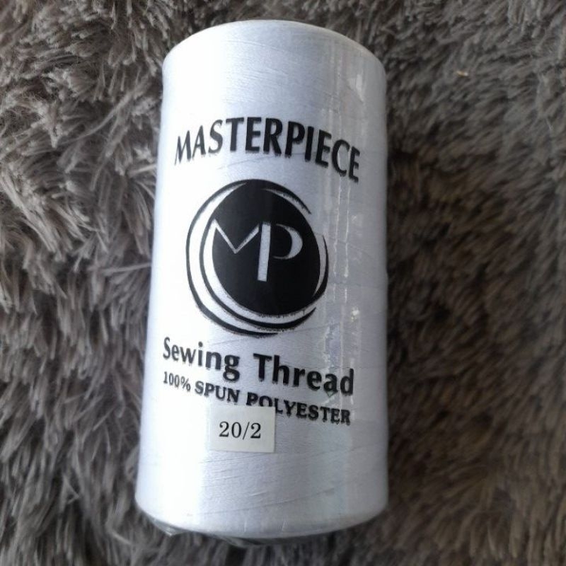 BENANG JAHIT 20/2 MEREK MASTERPIECE  3000 yard PUTIH 1PCS