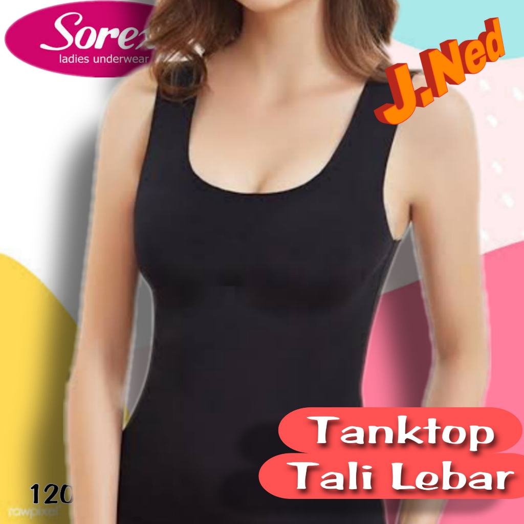A120 (1-3 Pcs) Sorex Tanktop Atasan Kaos Dalam Wanita Remaja Dan Dewasa, Tanktop Kamisol All Size