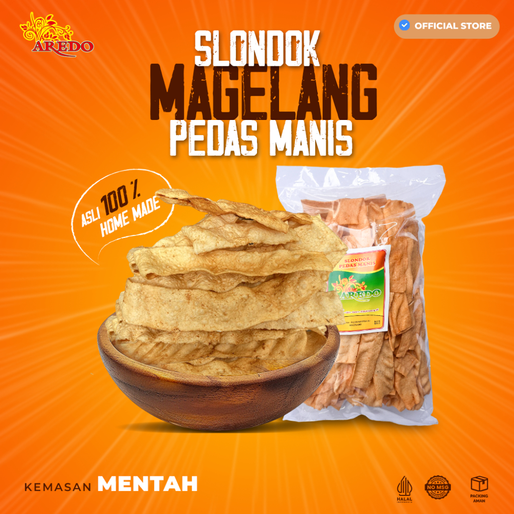 

Slondok Pedas Manis Aredo 1Kg - Kemasan Mentah Slondok Khas Kota Magelang