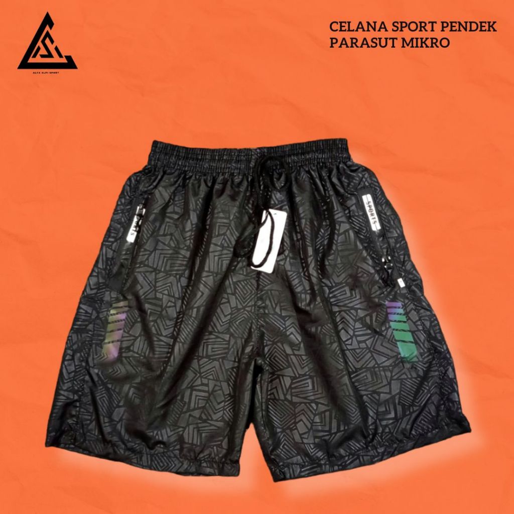 Celana Gym Pria /Celana Pendek Olahraga, Parasut Waterproof Logo UA /Celana Parasut Olahraga/Celana 