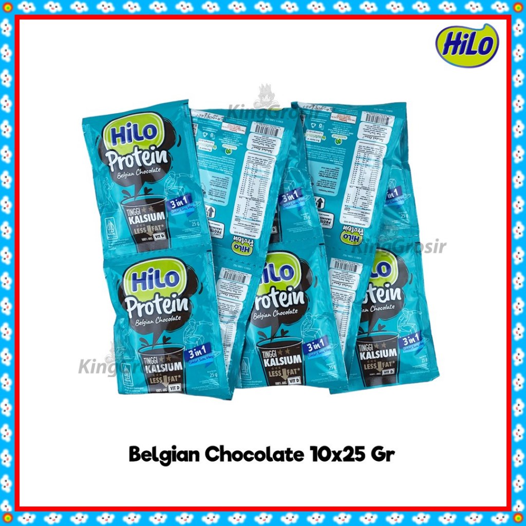 

Hilo Active Protein Renceng Rasa Cokelat Belgia isi 10sachet / Hilo Susu Tinggi Kalsium untuk Usia 19Tahun ke Atas