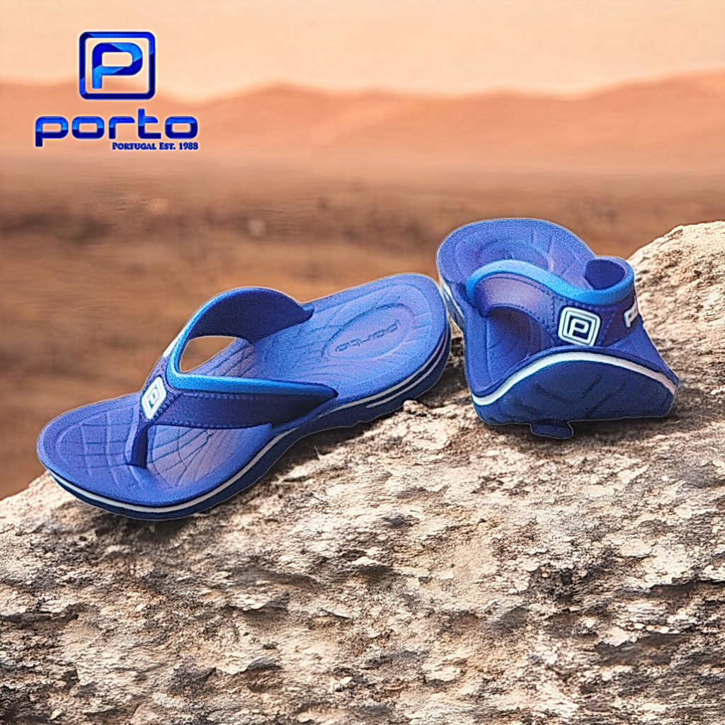 PORTO 1016K/B - Sandal Jepit Balita/Anak Usia 2th s/d 10th, Sandal Karet EVA Anti Benturan Anti Air