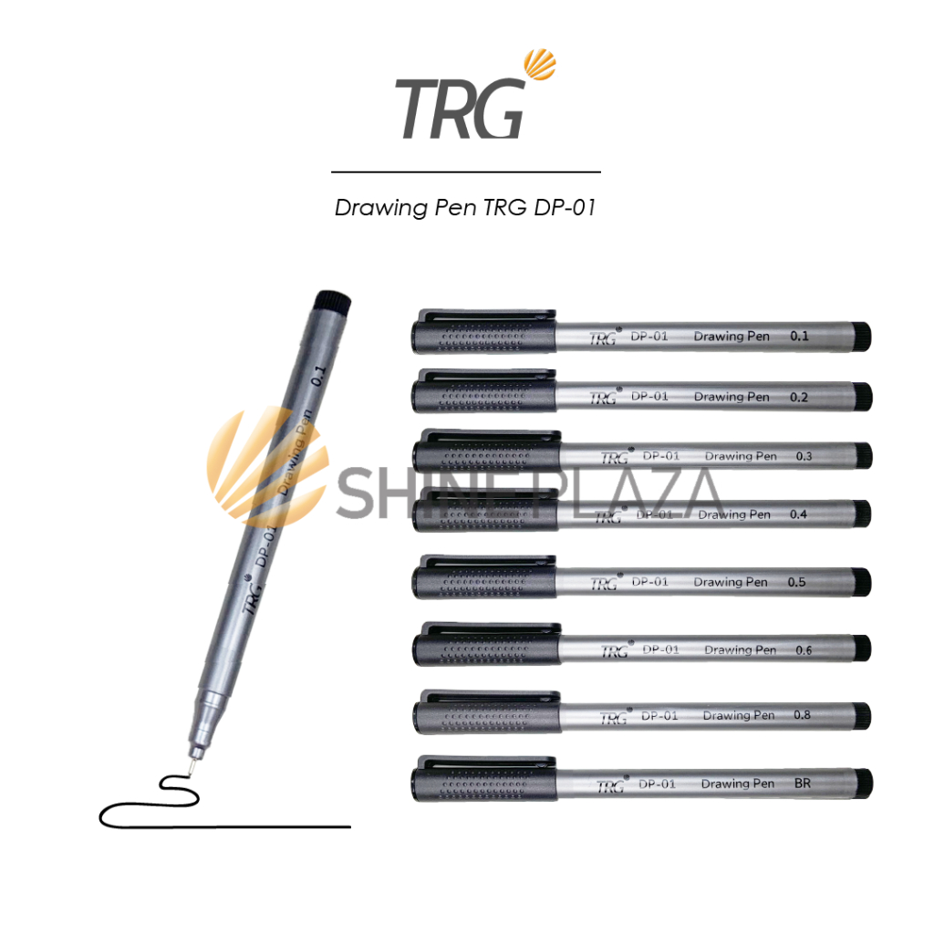 

TRG Drawing Pen TRG DP-01 - Spidol Pulpen Pena Gambar Hitam 0.05 0.1 0.2 0.3 0.4 0.5 0.6 0.8 Brush