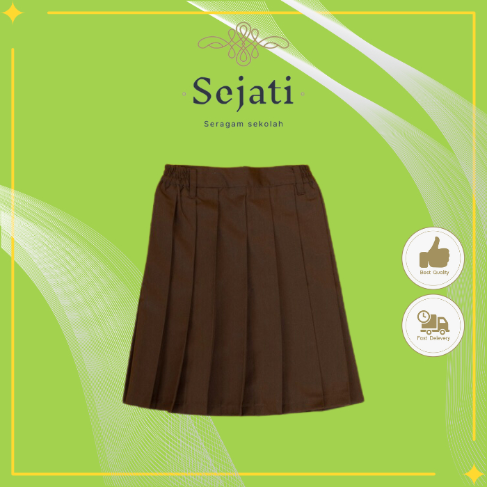 seragam sejati collection  rok pramuka sd pendek / rok pramuka penggalang / seragam pramuka oversize