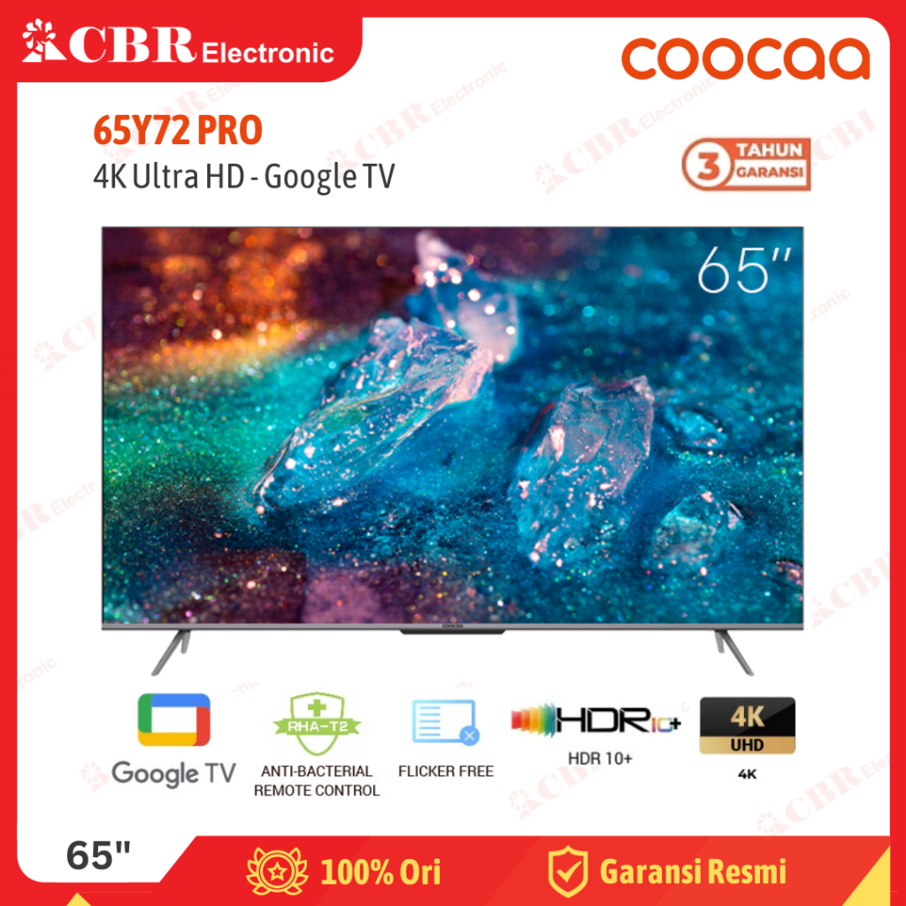 TV Coocaa 65 Inch LED 65Y72 PRO (4K UHD - Google TV)