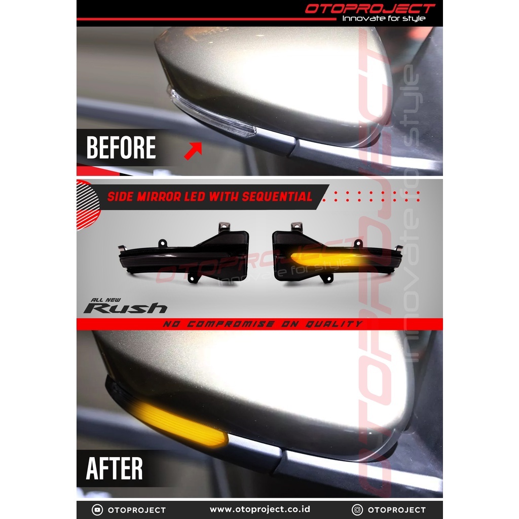 OTOPROJECT-SIDE MIRROR SEQUENTIAL ALL NEW RUSH