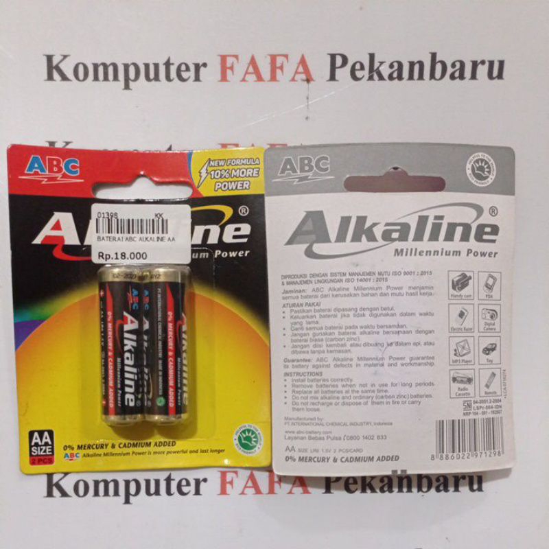 Baterai ABC Alkaline AA