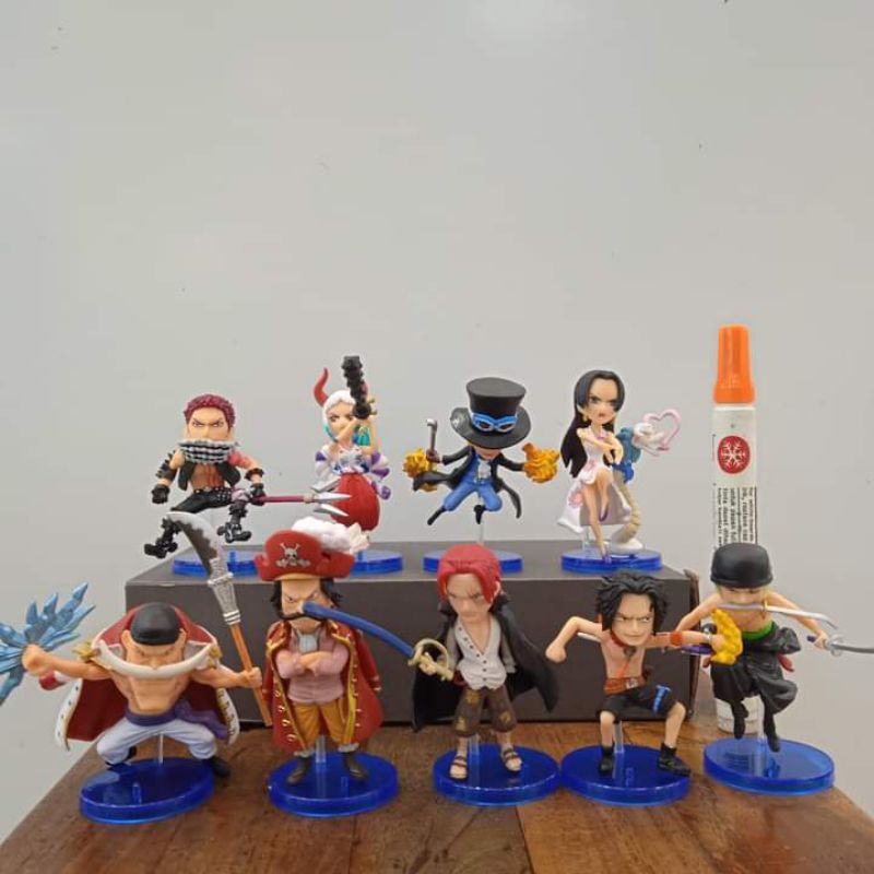 mainan static figure WCF one piece usop zoro ace shirohige nami yonkou shirohige sabo shanks boa yam