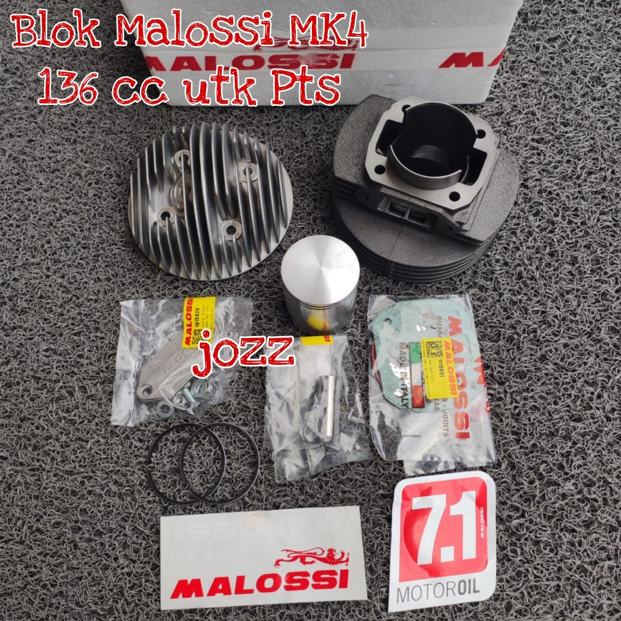 Blok Set MALOSSI MK4 136 cc utk Vespa Pts Smallframe