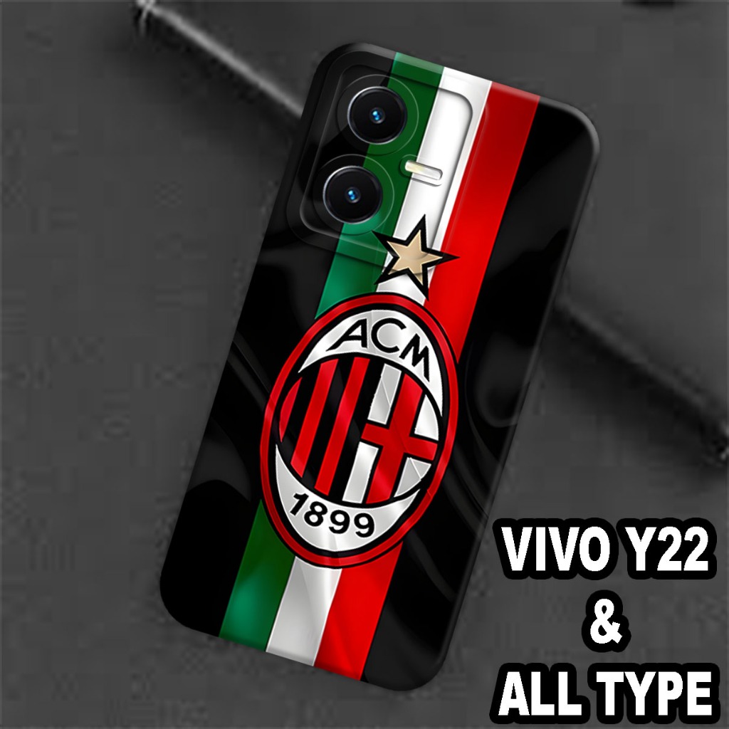 (GC33) Softcase karet Hp VIVO Y22 / Case Bola / Case Cowok / Case VIVO Y22 Silikon Tpu Pro Camera / 