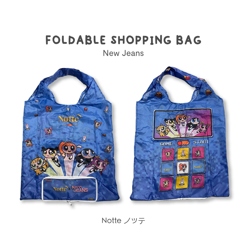 NOTTE - Tas Belanja Lipat Seventeen NCT BTS BT21 TRUZ Kpop / Shopping Bag Lipat Wanita Waterproof Ko