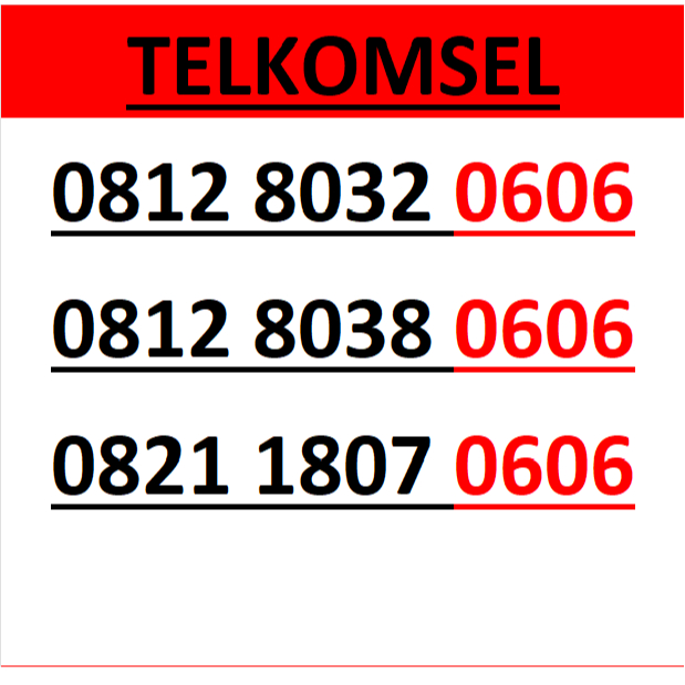nomor cantik simpati telkomsel seri 0606 murah lengkap w250