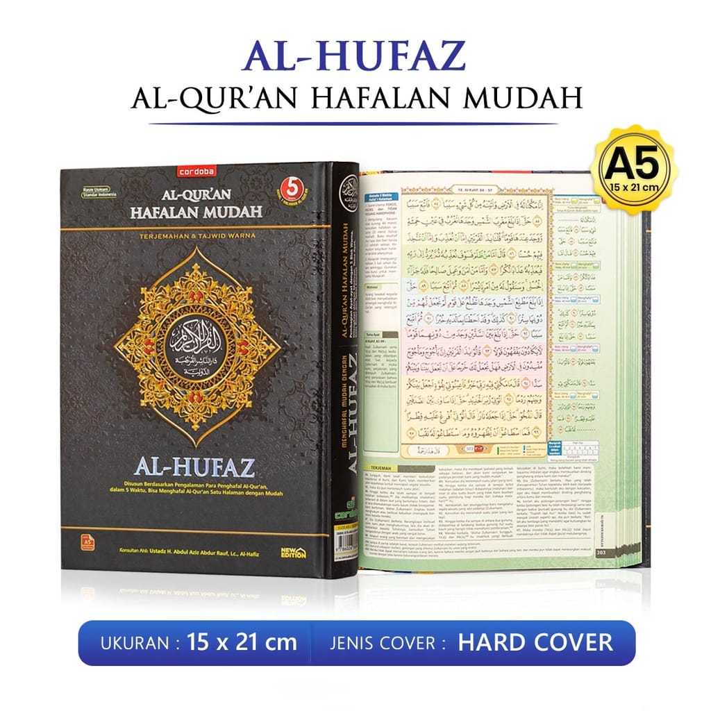 Alquran Hafalan AL HUFAZ A5 Terjemahan Tajwid Warna Cordoba