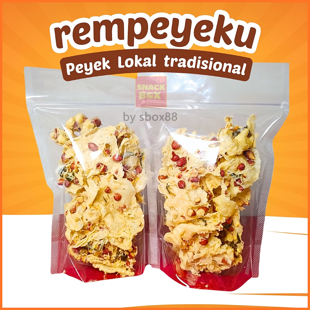 

Peyek Rempeyek - Peyek Kacang - Peyek Rebon - Kemasan 100gr