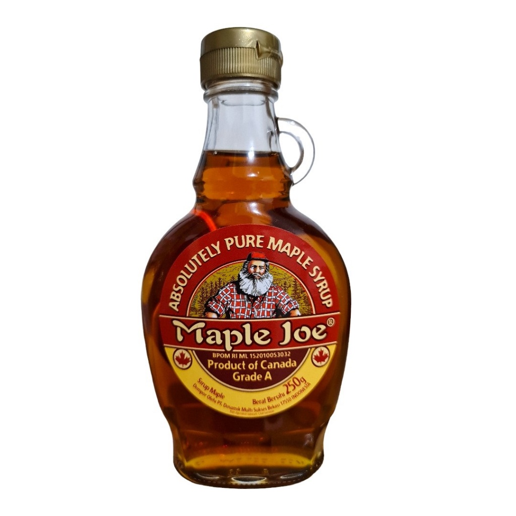 

Sirup rasa Maple Mapple Joe asli cair Premium Grade A Syrup 250 Gram