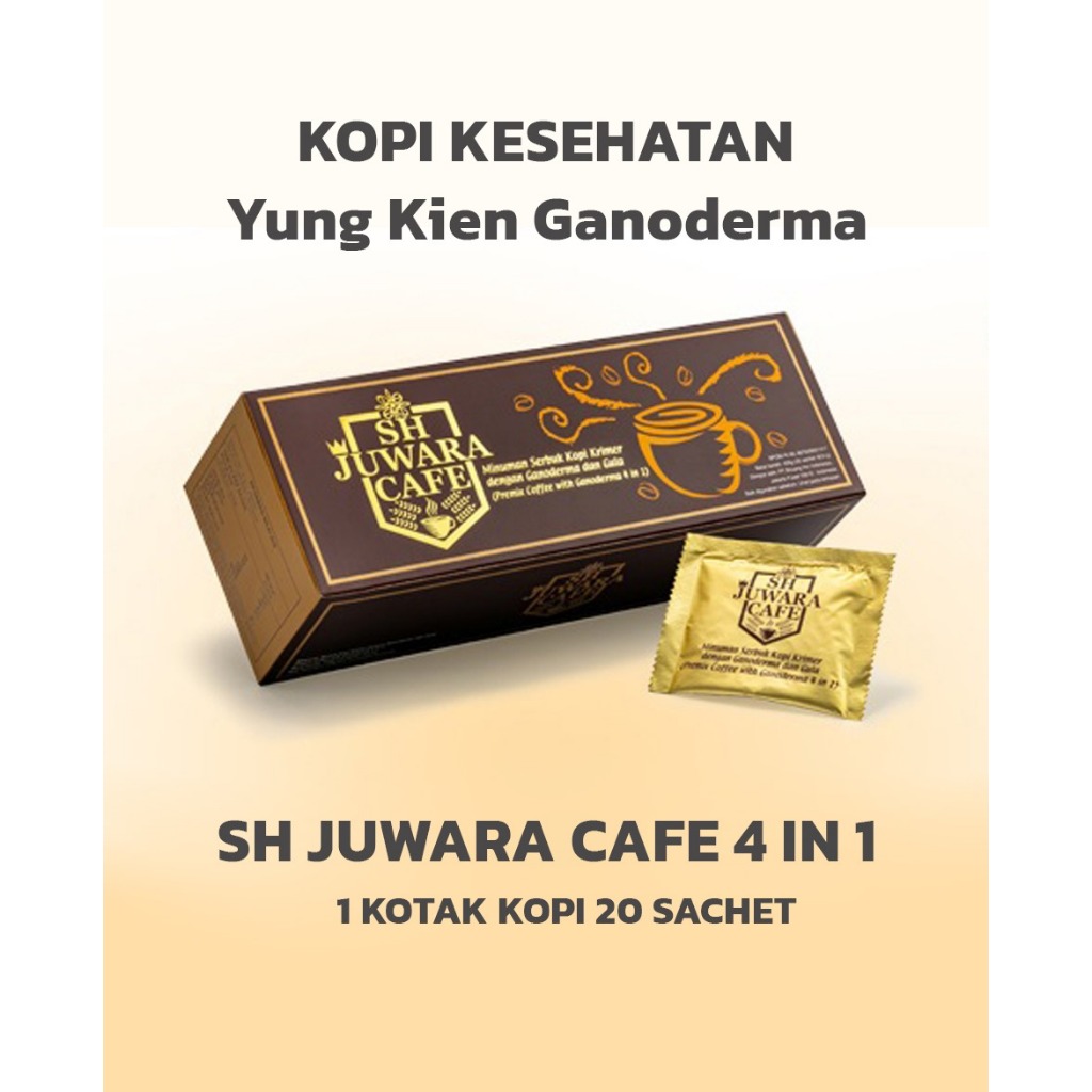 

KOPI SH JUWARA CAFE 4 IN 1 - KOPI GANODERMA - KOPI JUWARA - KOPI KESEHATAN