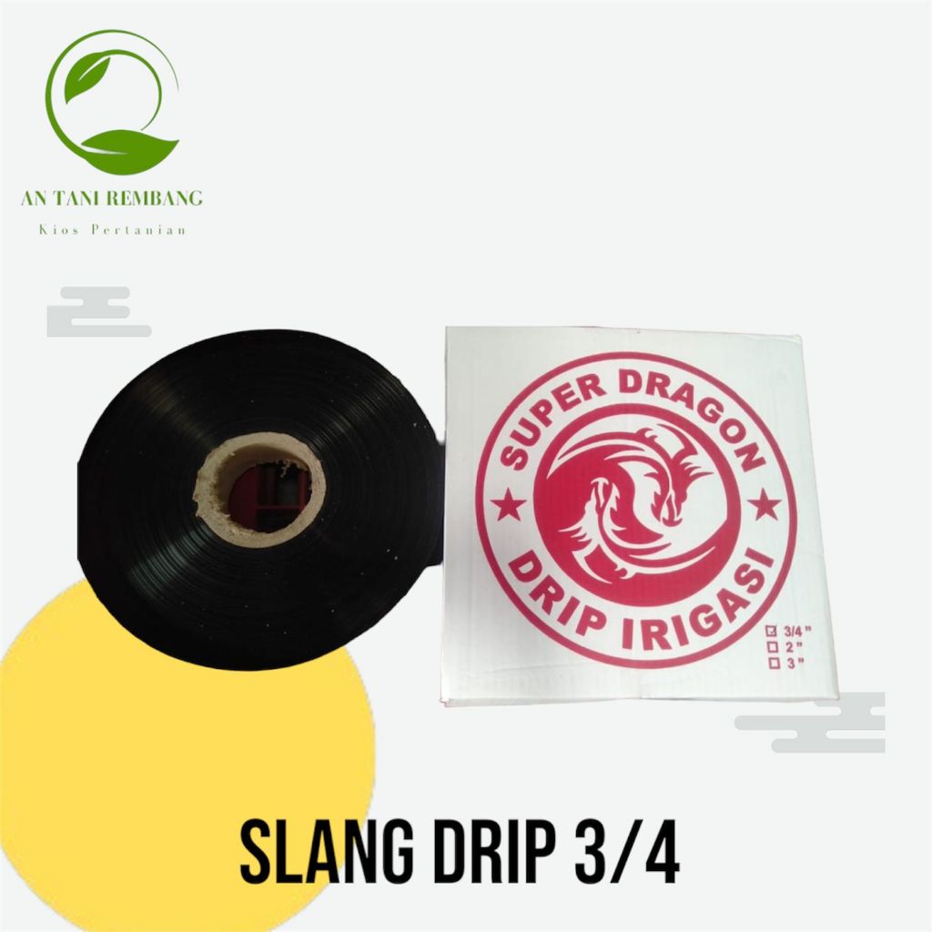 SELANG DRIP IRIGASI 3/4 DRAGON KETEBALAN 0,15 MIC PAJANG 200 M