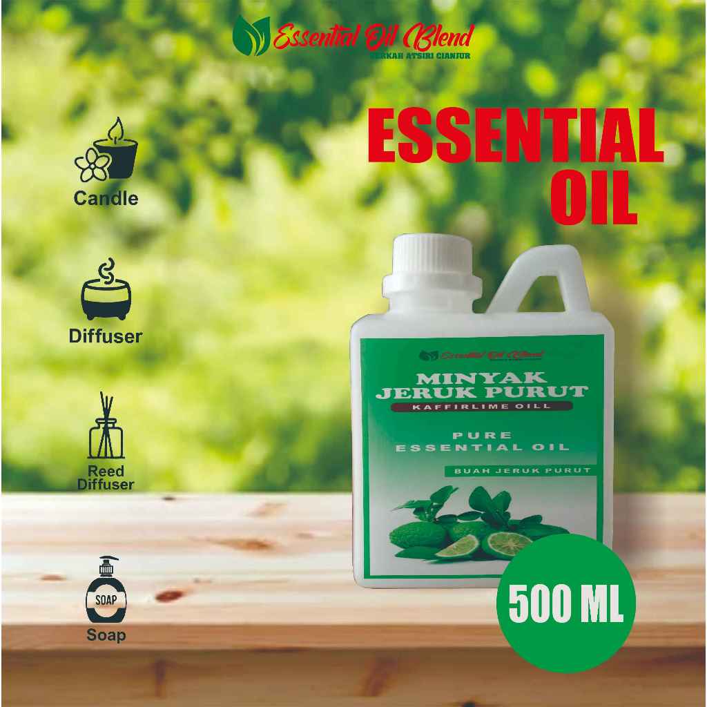 Minyak atsiri jeruk Purut hasil pemyulingan Netto : 500ml