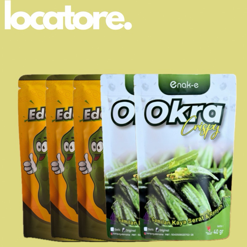 

Bundling 3 Edamame Crispy dan 2 Okra Crispy