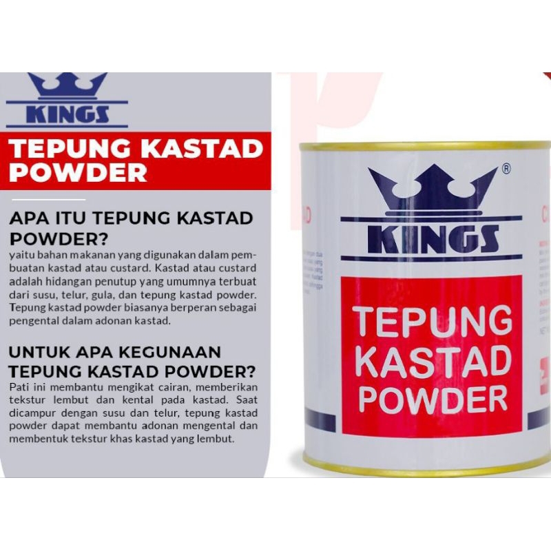 

Kings Tepung Kastad Powder 327gr