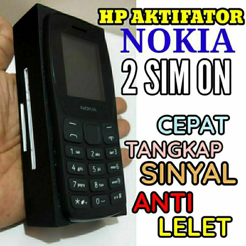 hp aktifator nokia 2 sim besar dan kecil. alat bantu registrasi kartu sim anti ribet hp nokia jadul 