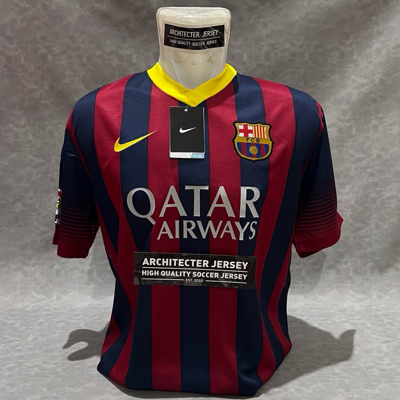 [13/14] TOP GRADE THAILAND AAA+ Jersey Baju Bola Barcelona Barca Home 13/14 2013 2014 Vintage Retro 