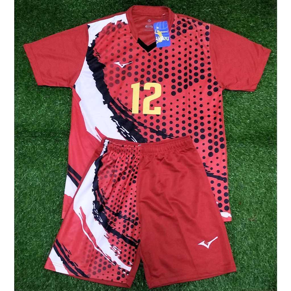 SETELAN VOLLY JERSEY BAJU KAOS VOLI / VOLLY SERAGAM TIM 12 PCS DEWASA