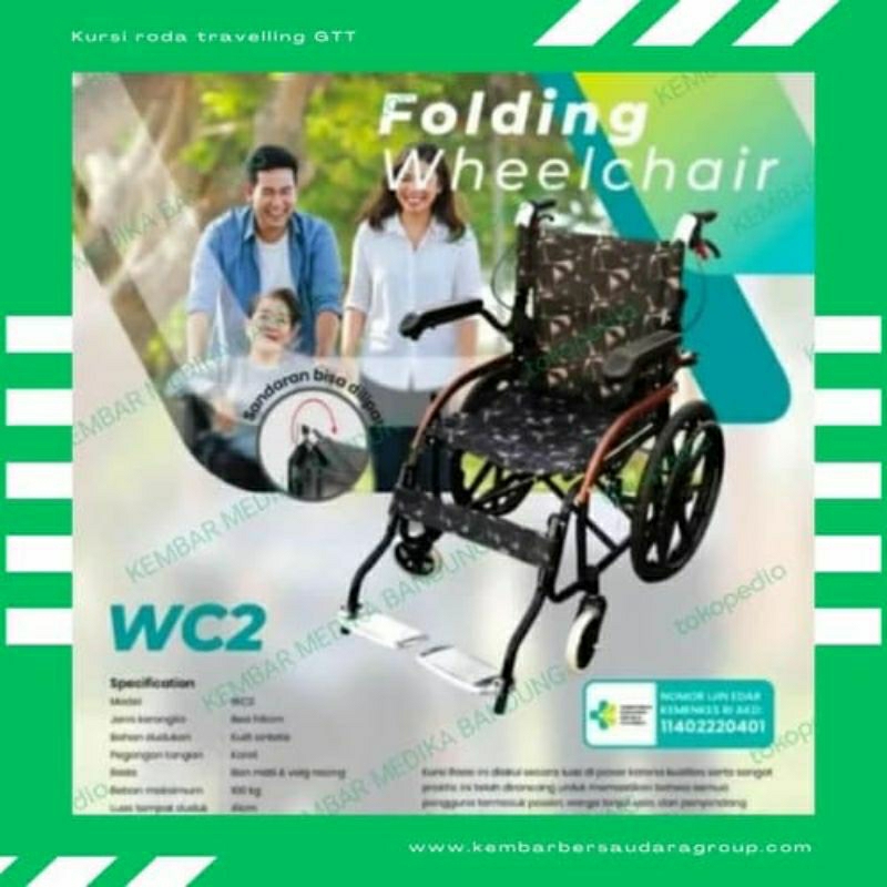 Kursi roda traveling GTT