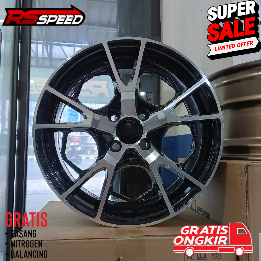 VELG HSR EXIMIUS RING 16 Hole 4x100 UNTUK BRIO ETIOS YARIS DLL VELG HSR R16