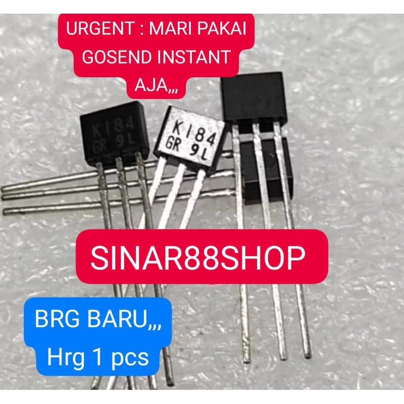 

Hrg 1 pcs K184 SK184 2SK184 TRANSISTOR MOSFET IGBT MOSPET TRAVO LAS TRAPO MESIN TV AMPLIFIER AMPLI SUPPLY SUPLY PSU POWER