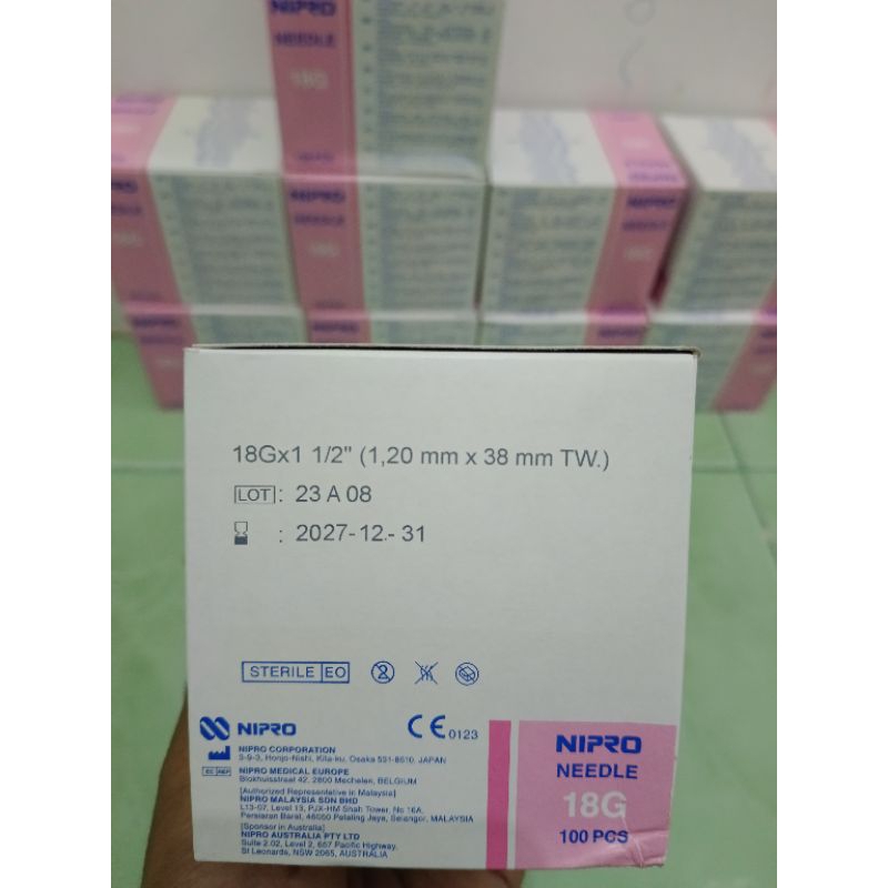 JARUM NIPRO 18G steril