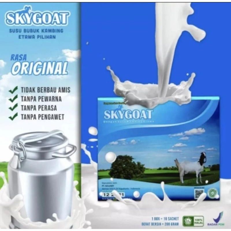 

Terlarisss..... susu sky goat susu kambing etawa bubuk full cream