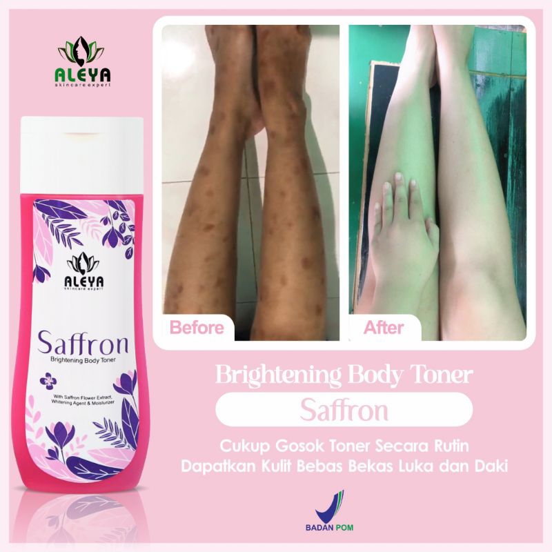 toner badan whitening saffron aleya
