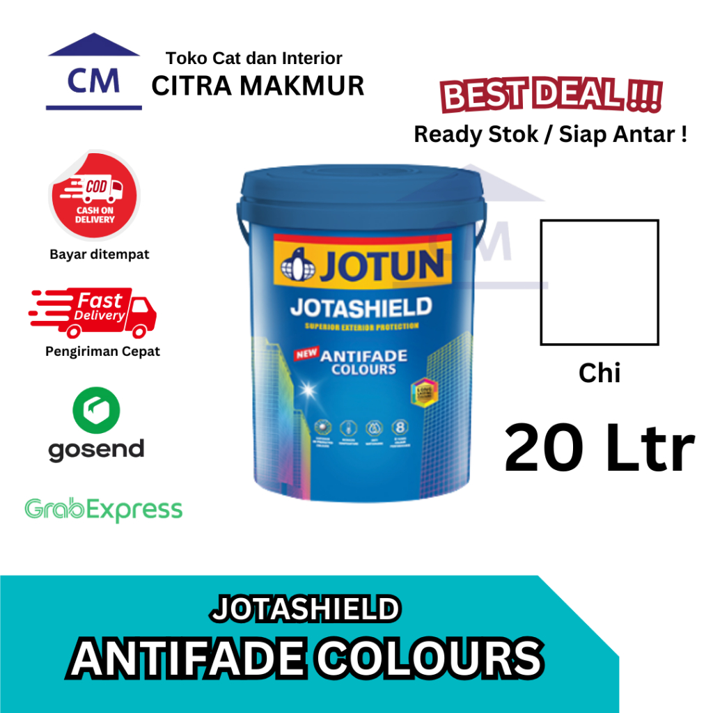 JOTUN Jotashield ANTIFADE COLOURS | Putih CHI (7236) - 20 Ltr