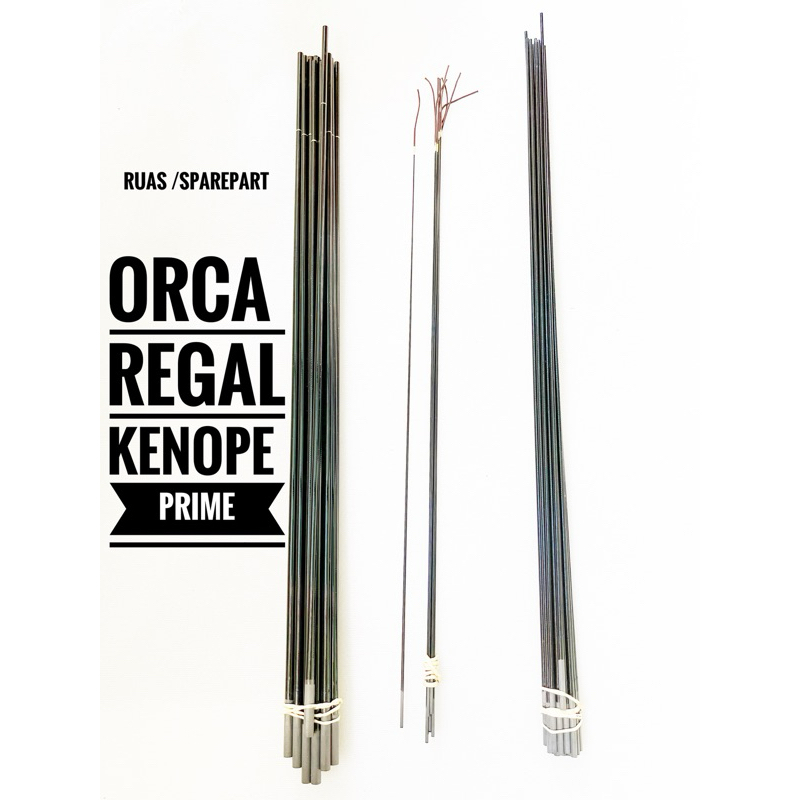 Ruas Sparepart Joran tegek Orca Regal Carbon 1,2,3