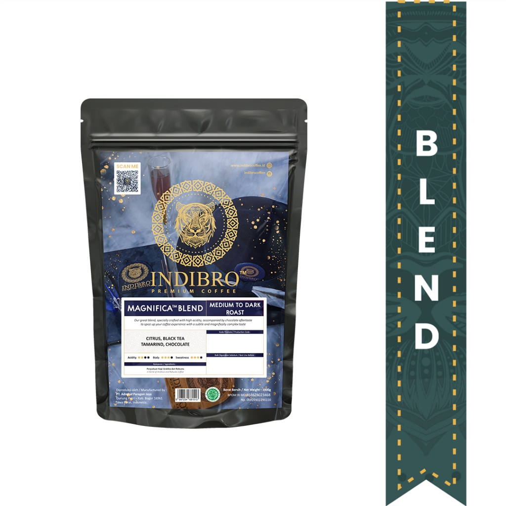 

Kopi INDIBRO MAGNIFICA BLEND - 1Kg