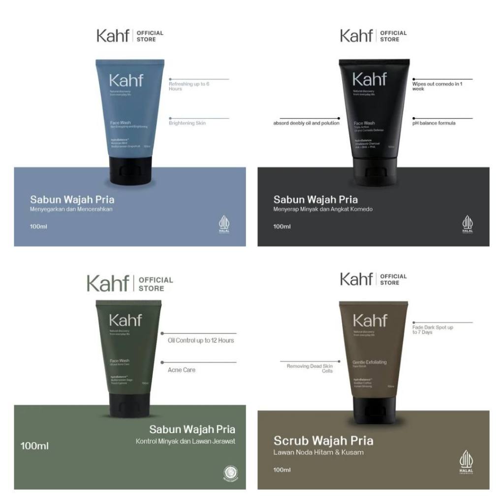 Kahf Face Wash Face Scrub
