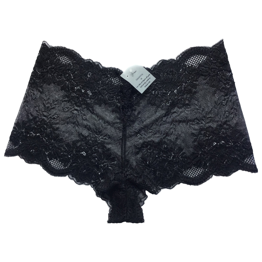 Lingerie Lacey Boyshorts - Black kode 15