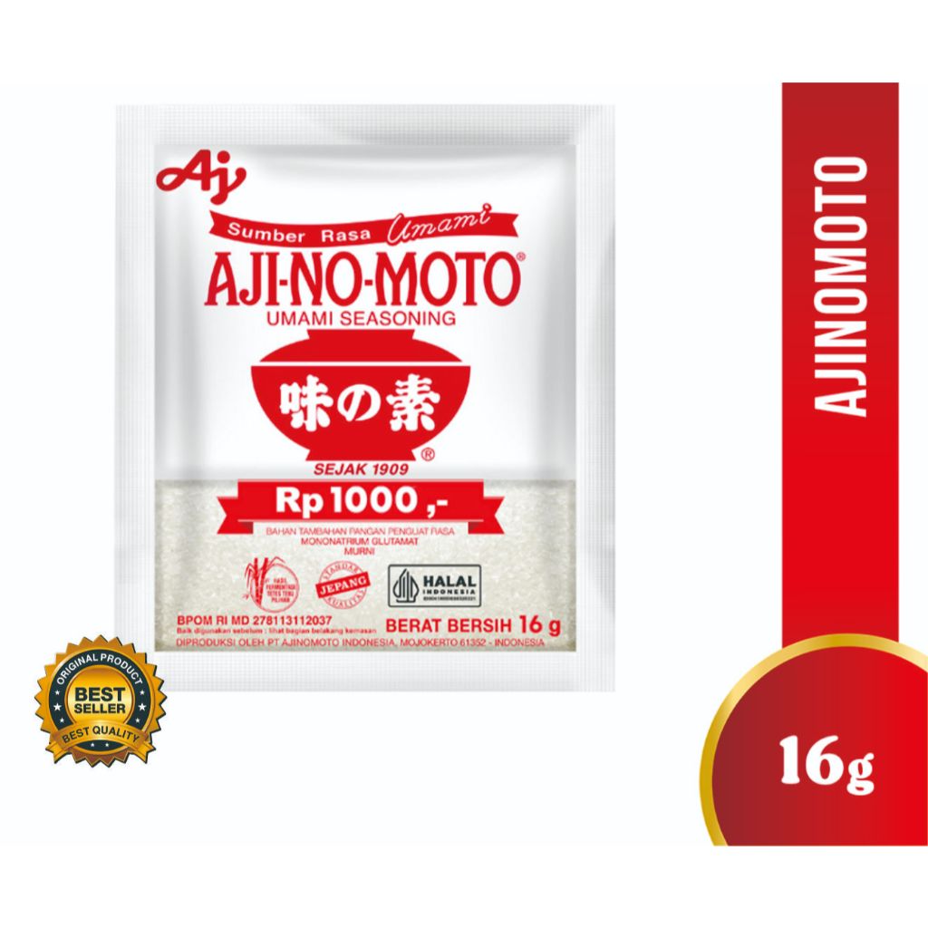 

Ajinomoto Micin MSG Penyedap Rasa (sachet) / AJINOMOTO 1000 16gram