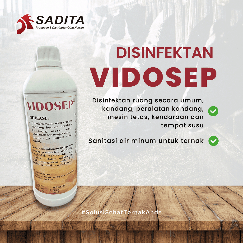 VIDOSEP - Disinfektan Ruang secara umum