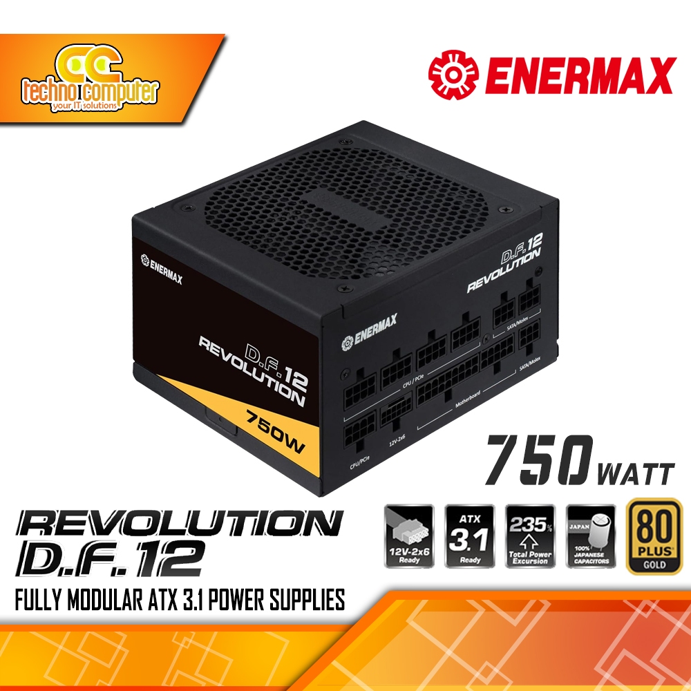 POWER SUPPLY ENERMAX REVOLUTION D.F 12 ATX 3.1 - 750W 80+ Gold Full Modular