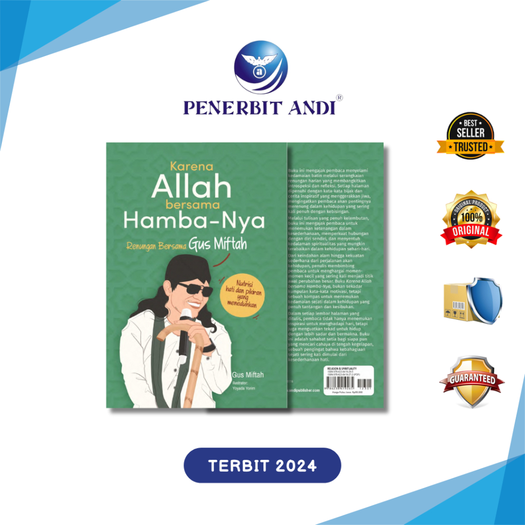 Penerbit Andi - Buku Karena Allah bersama Hamba-Nya: Renungan Bersama Gus Miftah - Gus Miftah