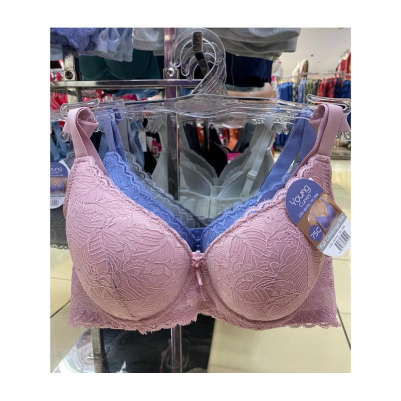 Young curves Bra brokat berkawat Cup C (C03-10370)