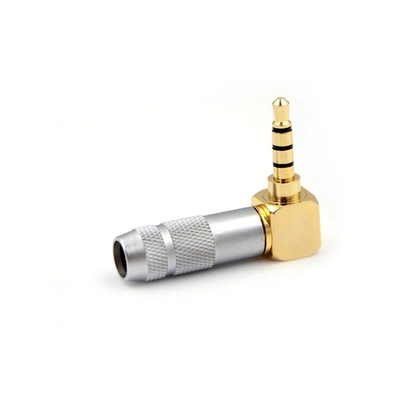 4 Poles Mic Type DIY Jack 3.5mm Replacement -Oyaide L Shape