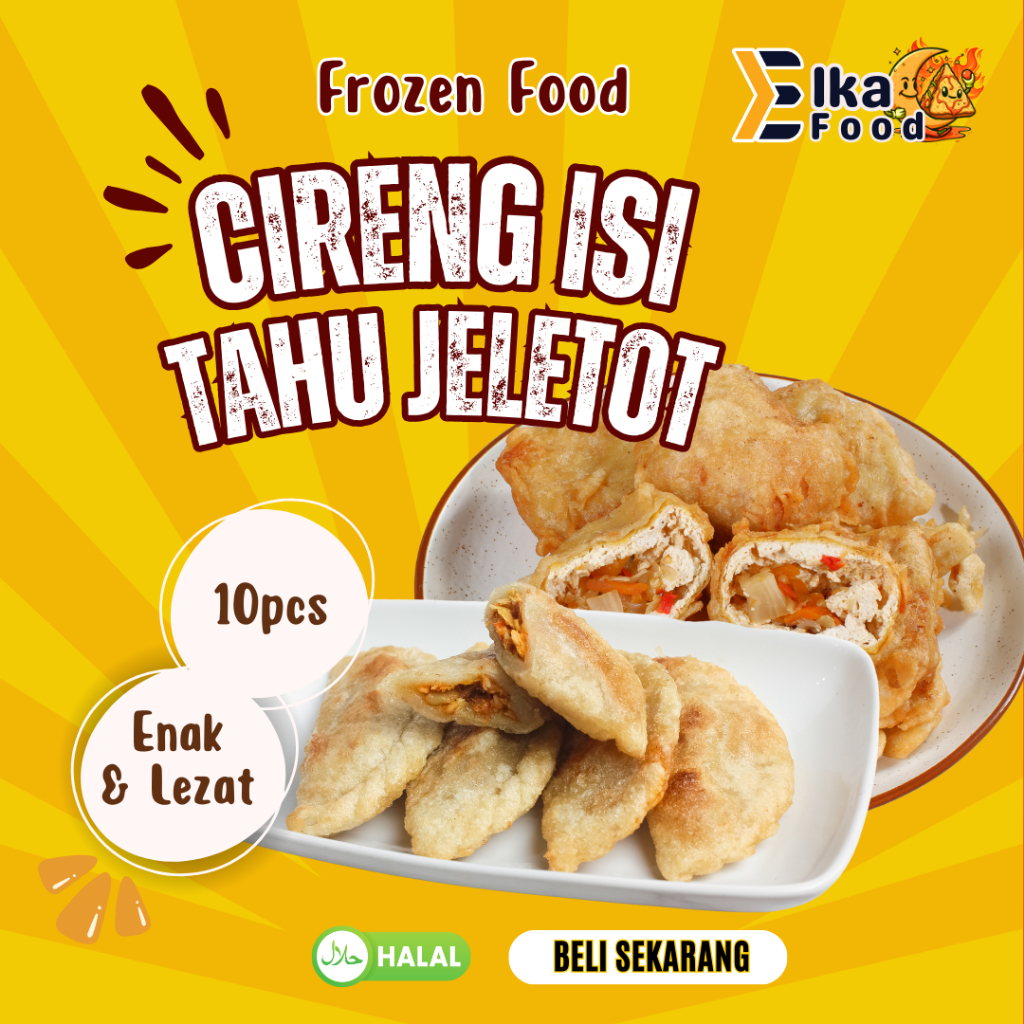 

Paket Hot - Cireng Isi Besar & Tahu Jeletot - 2 Pack Frozen Premium