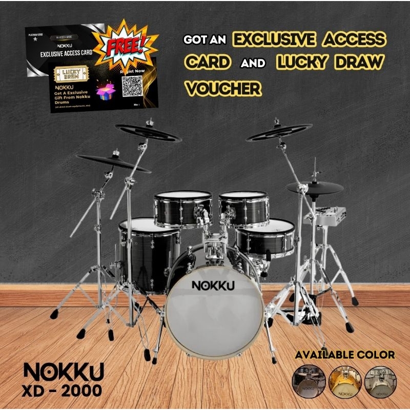Nokku XD-2000KM / NK-2000 Drum Electric Original - Nokku Drum Elektrik XD2000 KM / NK2000