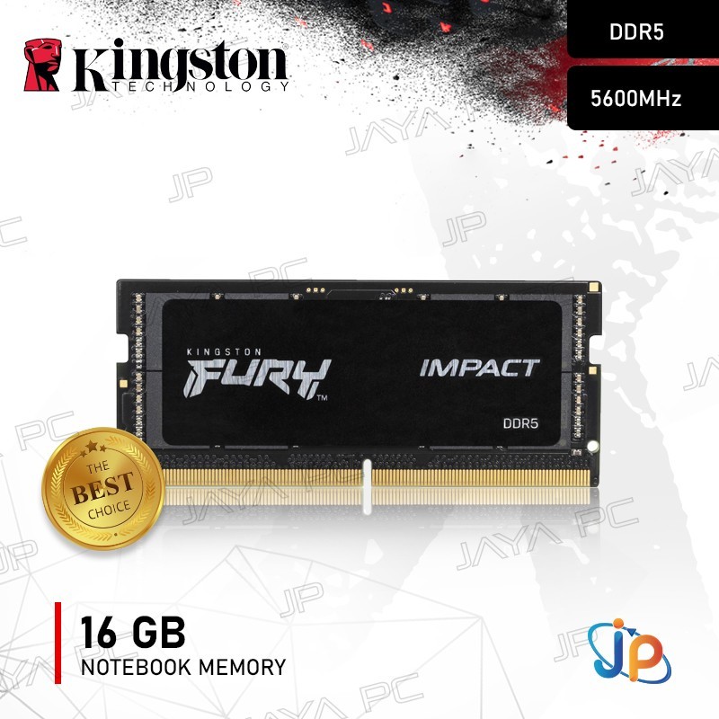 Memory Kingston Fury Impact Sodimm DDR5 PC44800 5600Mhz 16GB Ram