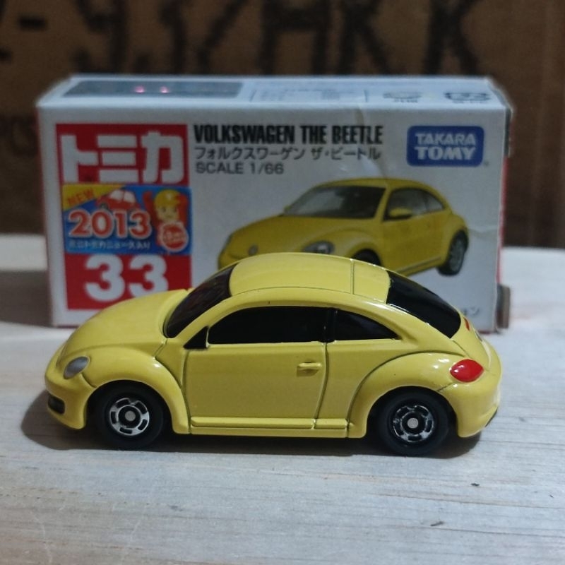 tomica tomika diecast replika  volkswagen vw beetle kuning yellow original
